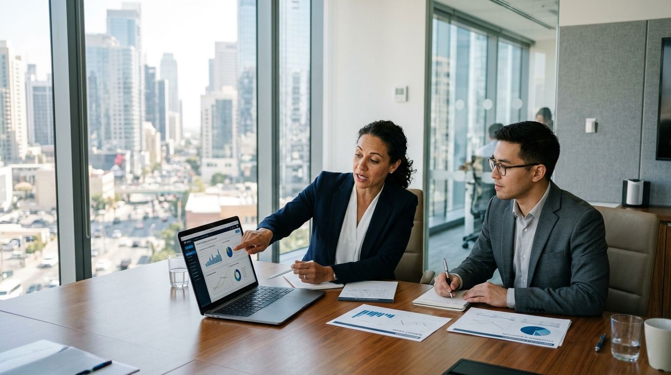 Business team planning a growth strategy
